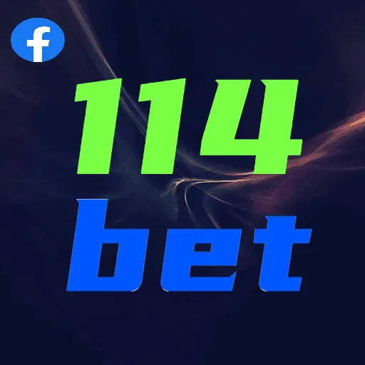 Imagem promovendo a página oficial da 114bet no Facebook